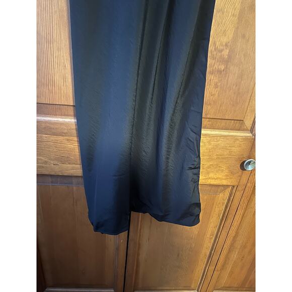 NWT Madewell Women's The Layton Midi Slip Dress Black Sleeveless V-Neck Size 0 - Picture 6 of 13